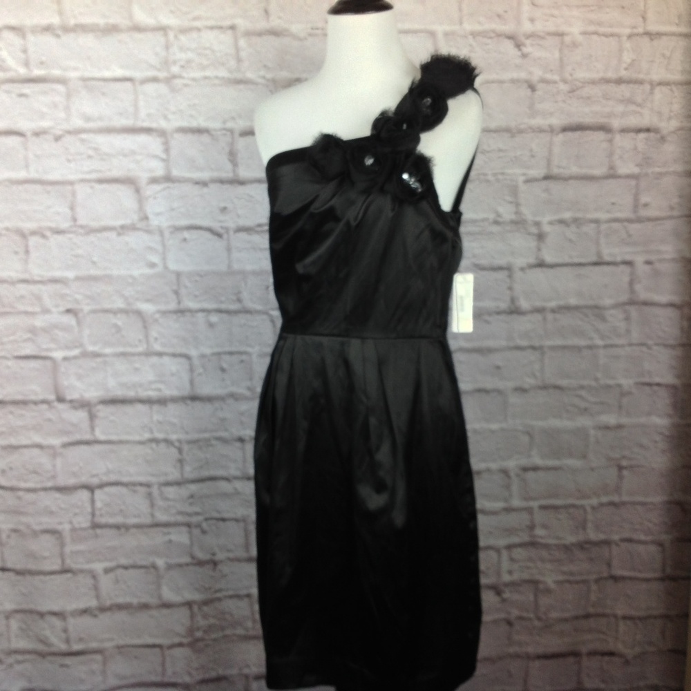 New Bisou Bisou Dress Women 10 Black Sheath - Picture 5 of 8